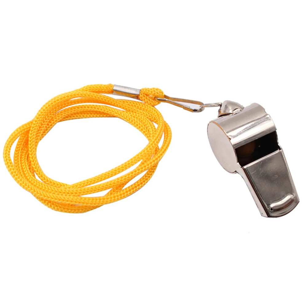 

5pcs Loud Whistle Metal Whistle for Sports Emergency Survival Assistance-seeking Portable Neck Hanging Compact