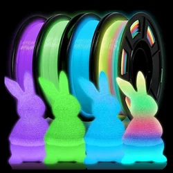 3D PLA Filament Glow In The Dark Luminous Filament PLA 1kg 200g 1.75mm 3D Printing Plastic Materials Rainbow Filamento Glowing