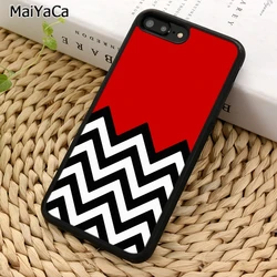 MaiYaCa TWIN PEAKS CHEVRON PATTERN Phone Case For iPhone 17 Air 16 15 14 6S plus 11 12 13 Pro Max coque Shell