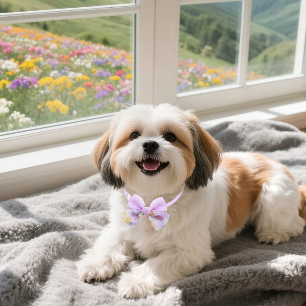 50pcs Fashion Dog Bow Tie Fashion Cute Pet Dog Bowties Collar For Dogs Pets Grooming Pet Supplies Dog Accessories For Dogs