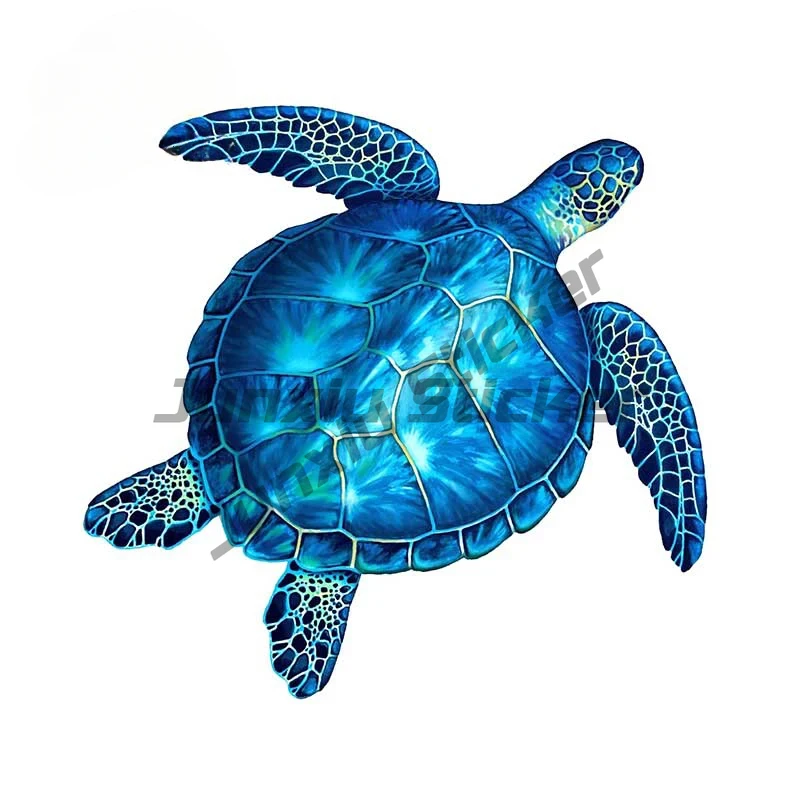 For Sea Turtle Car Styling Stickers Waterproof Decal Vinyl Material Laptop Campervan JDM SUV RV Decor