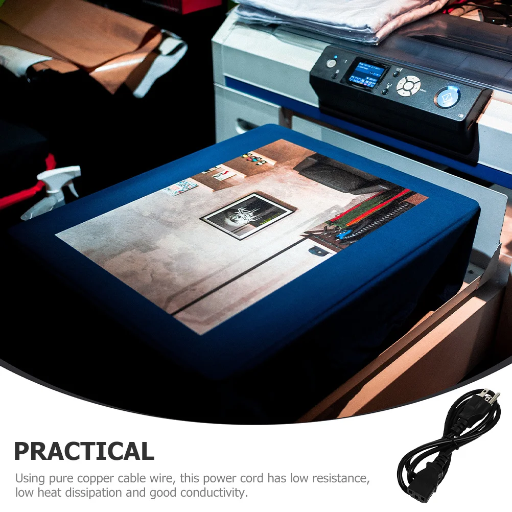 

10Pcs Us Plug Power Cable Pure Copper 3-Prong Power Cord Suitable for Desktop Computer Monitor Printer Extension Replacement