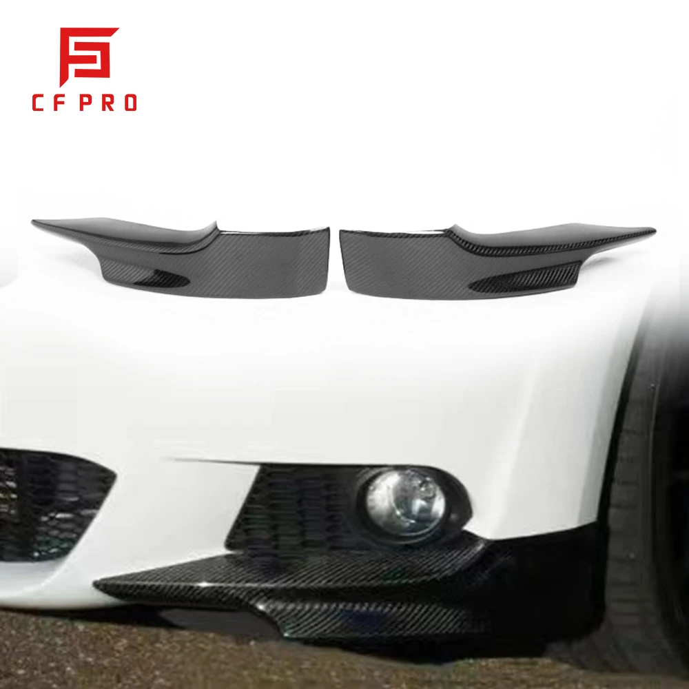 Real Carbon Fiber Front Bumper Splitter Lip Corner For BMW E92 MT 2009-2011 Car Body Kit Accessories