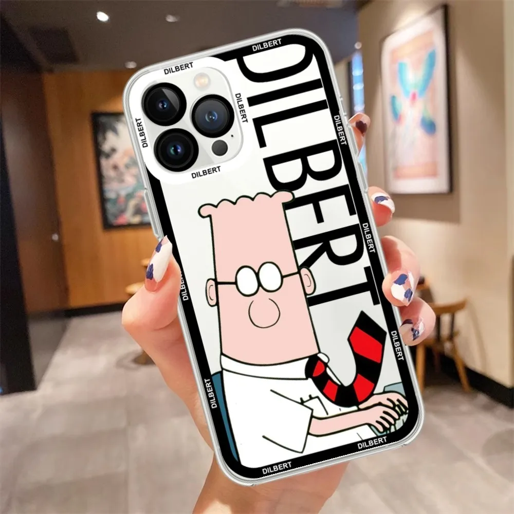 Comics D-Dilbert custodia per telefono Cartoon per Samsung A 73 72 71 70 53 52 51 32 custodia trasparente