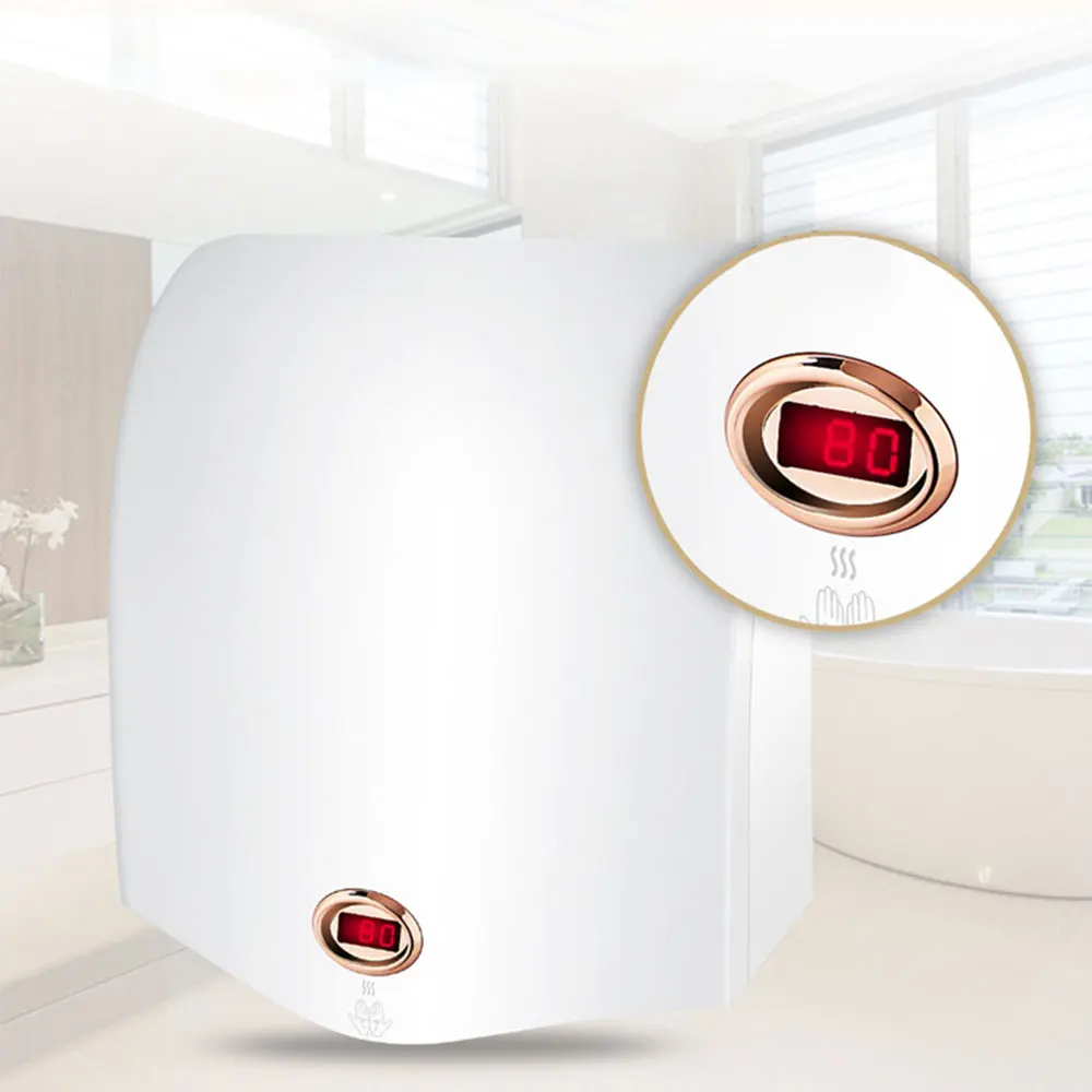 GM-889 Hotel Smart Händetrockner Intelligente Steuerung Temperatur Vollautomatischer Infrarotsensor Badezimmer Händetrocknungsgerät