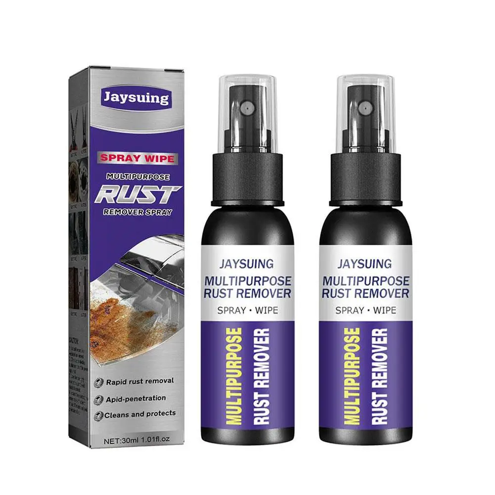 2bottle Rust Remover Derusting Spray Car Anti-Rust Remover Metal Parts Spray Maintenance Motorcycle Multi-Purpose Derusting Y0Q7