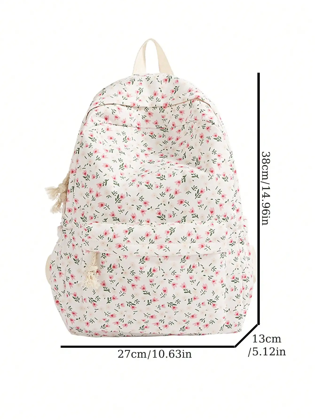 College Style Fashionable Cute Printed Backpack Large Capacity Multi Compartment Student Leisure Backpack Suitable for Daily Use
