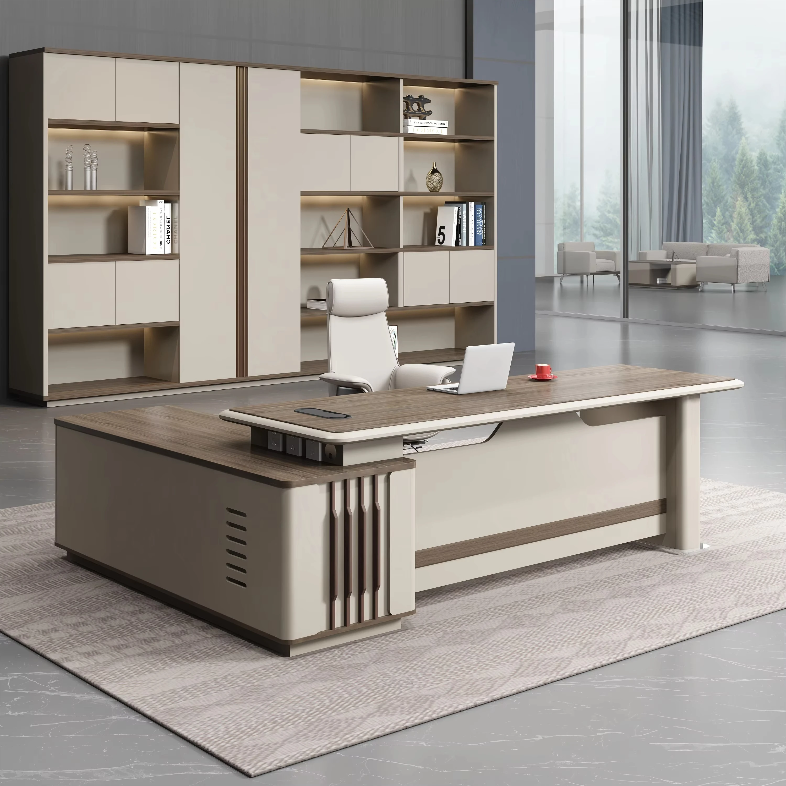 

Wholesale Hot Style Office Furniture Executive Wooden Office Table Modern Design Modular Office Desk for boss