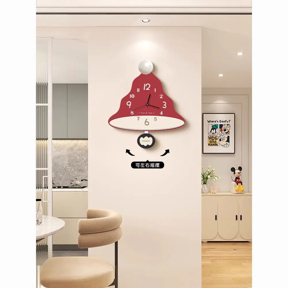 

Home Garden Home Decor Creamy style clock wall living room dining table wall 2025 new internet celebrity creative art clock wall