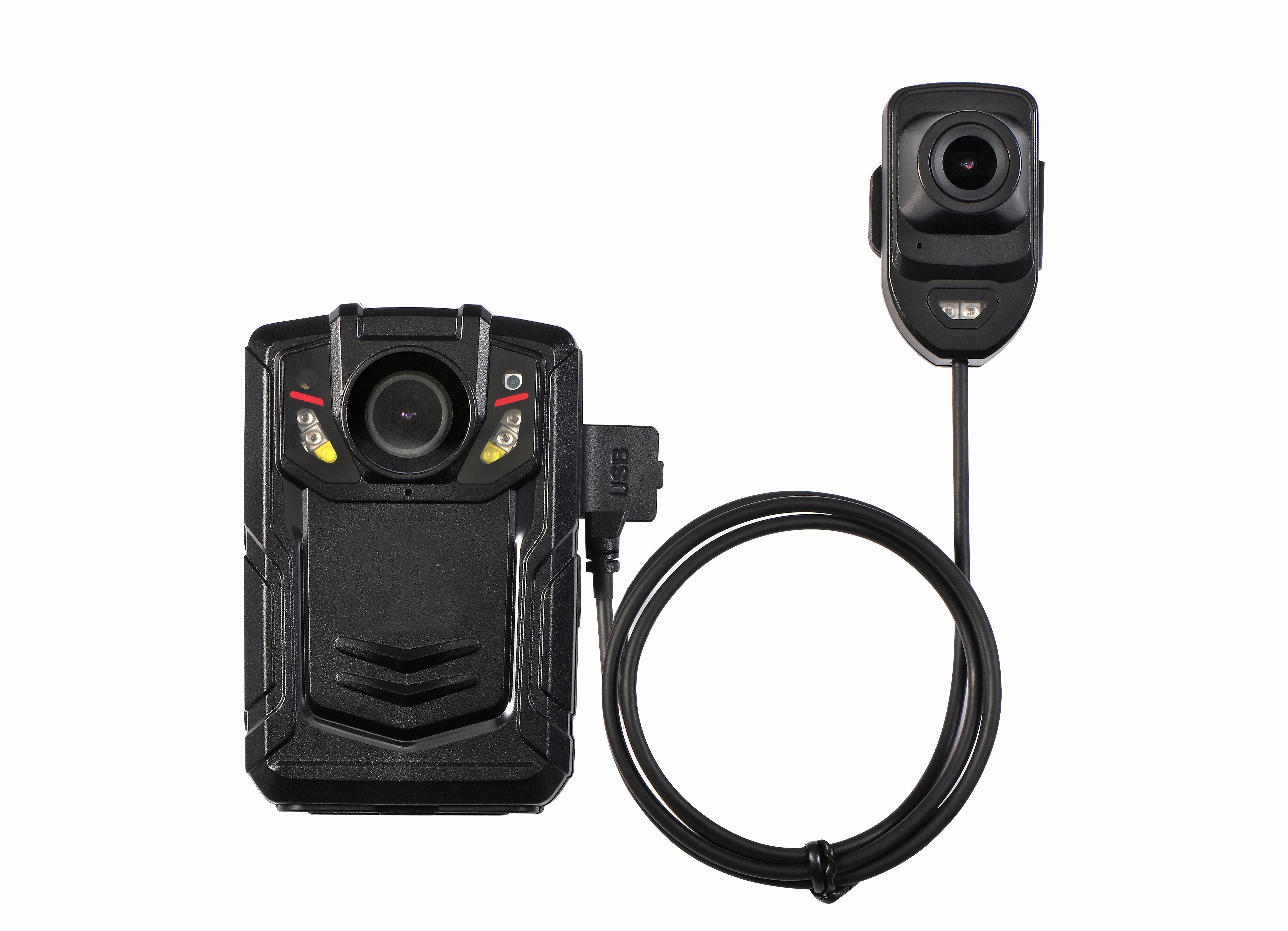 Supporto per videocamera con registrazione HD da 18 ore Telecamera indossata dal corpo DeWarp per visione notturna 4G EIS per guardia di sicurezza