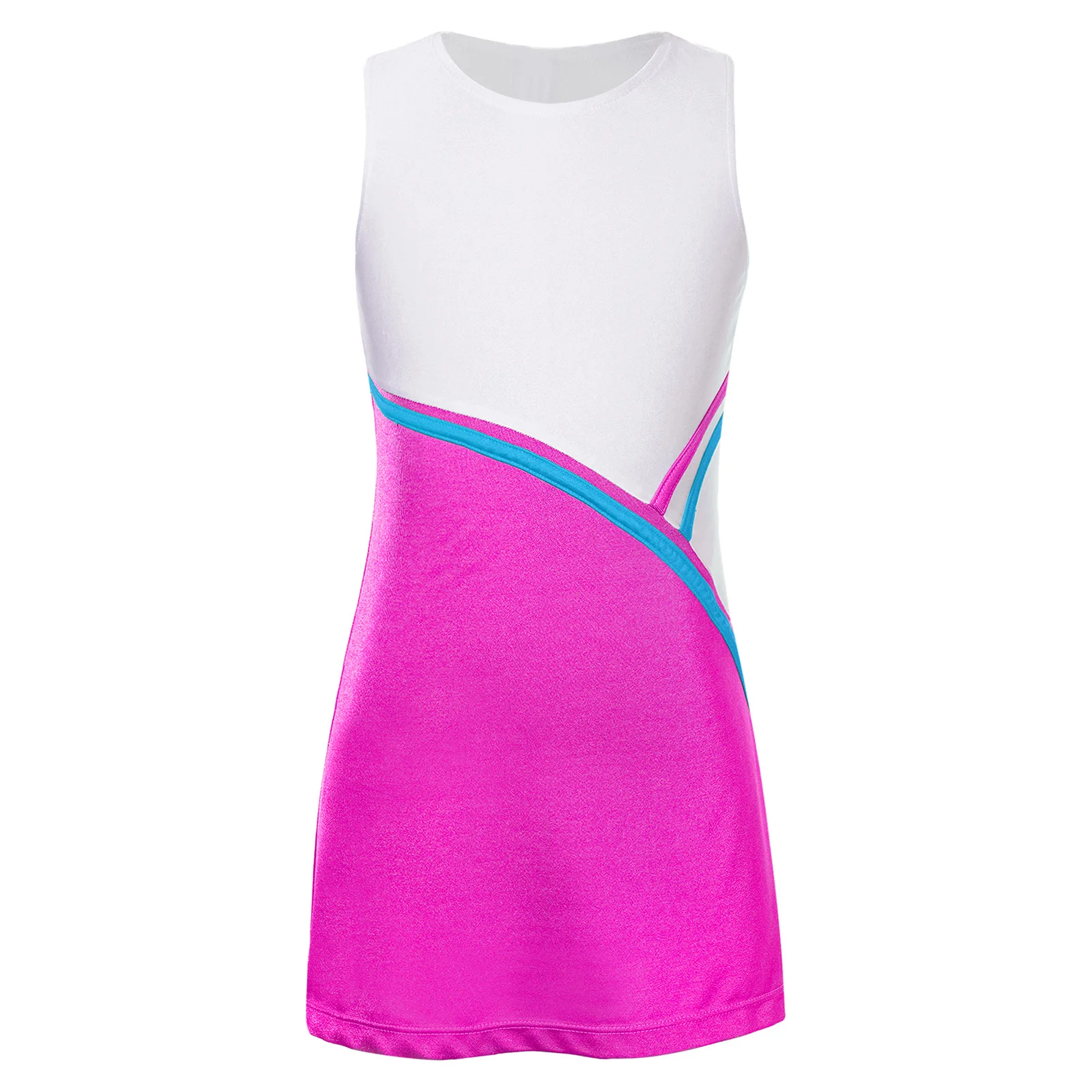 

Kids Girls Fashion Sportswear Sundress Racer Back Badminton Sleeveless Dress Tennis Golf Badminton Cheerleading Dance Dresses