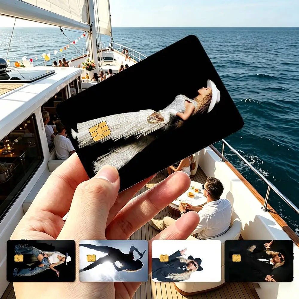 B-Beyonce Singer Queen Bey  Credit Card HD Stickers Game Card Decal Small Chip Waterproof Sticker Gift