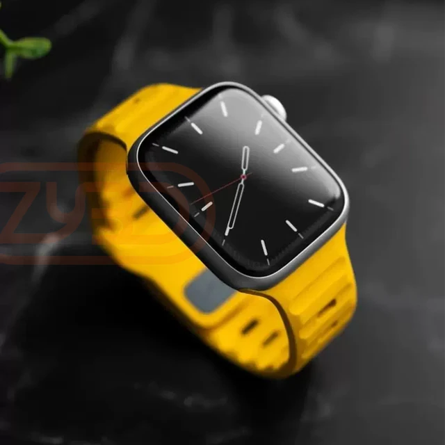 Pasek sportowy do Apple Watch Ultra 9 8 7 6 SE 5 Miękki silikonowy pasek do bransoletki iWatch 38MM 40MM 42MM 44MM 45MM 49MM