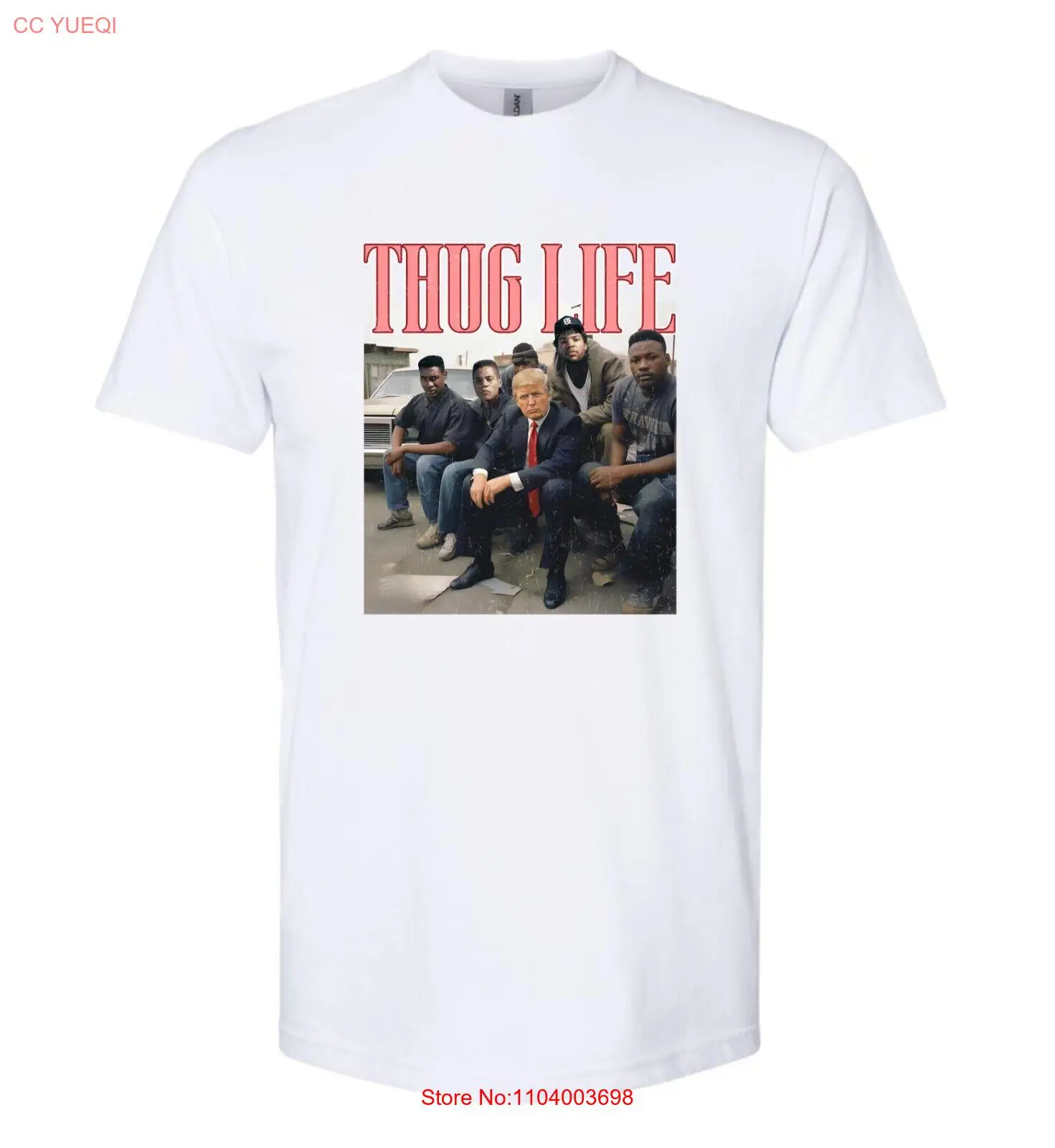 Thug Life Trump #2 Shirt Cotton T-Shirt - S,M,L,XL,XXL, 3XL Menswear Casual