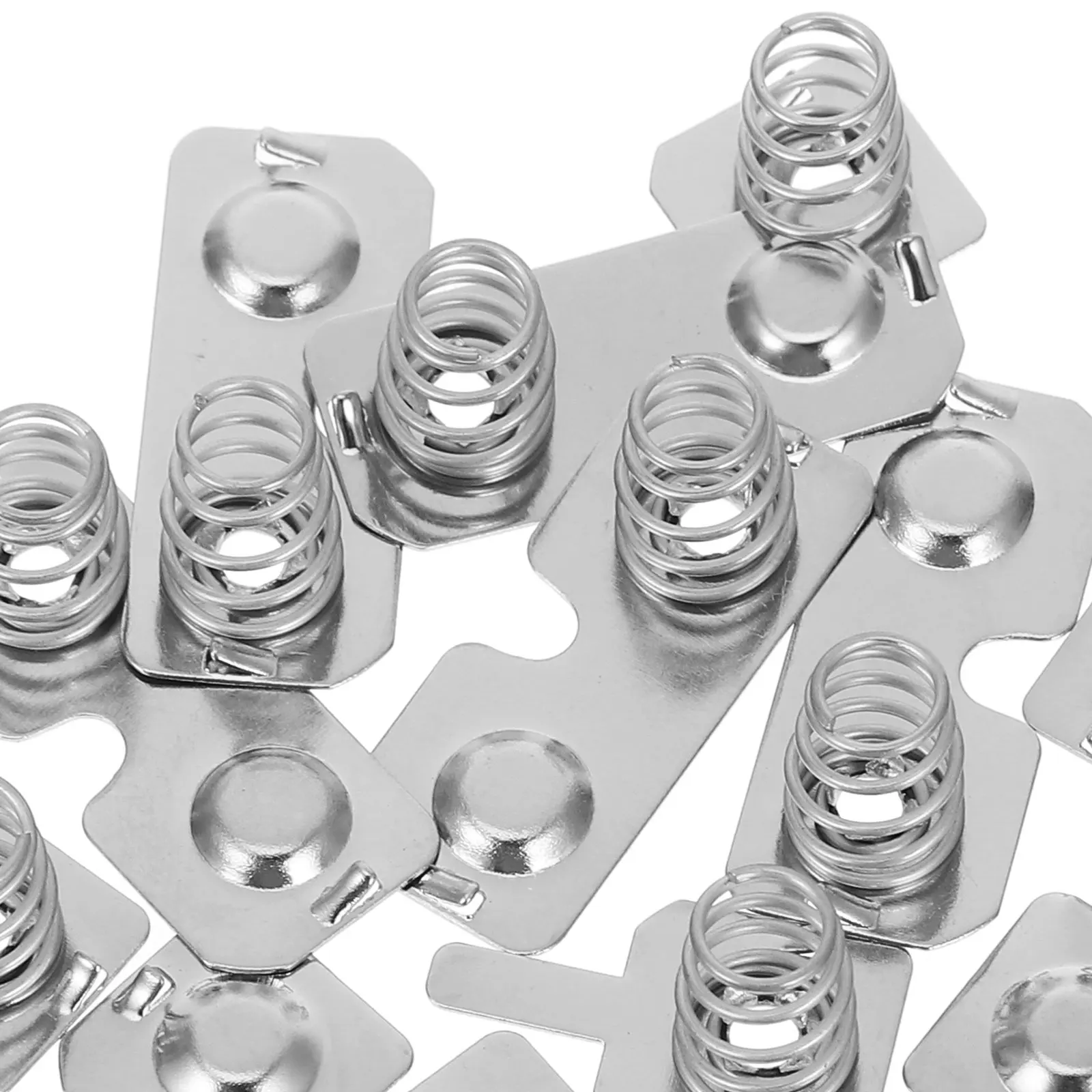 5 Sets AA Battery Spring Contacts Nickel Plated for Gas Flow Meters – Positive Negative Replacement Kit