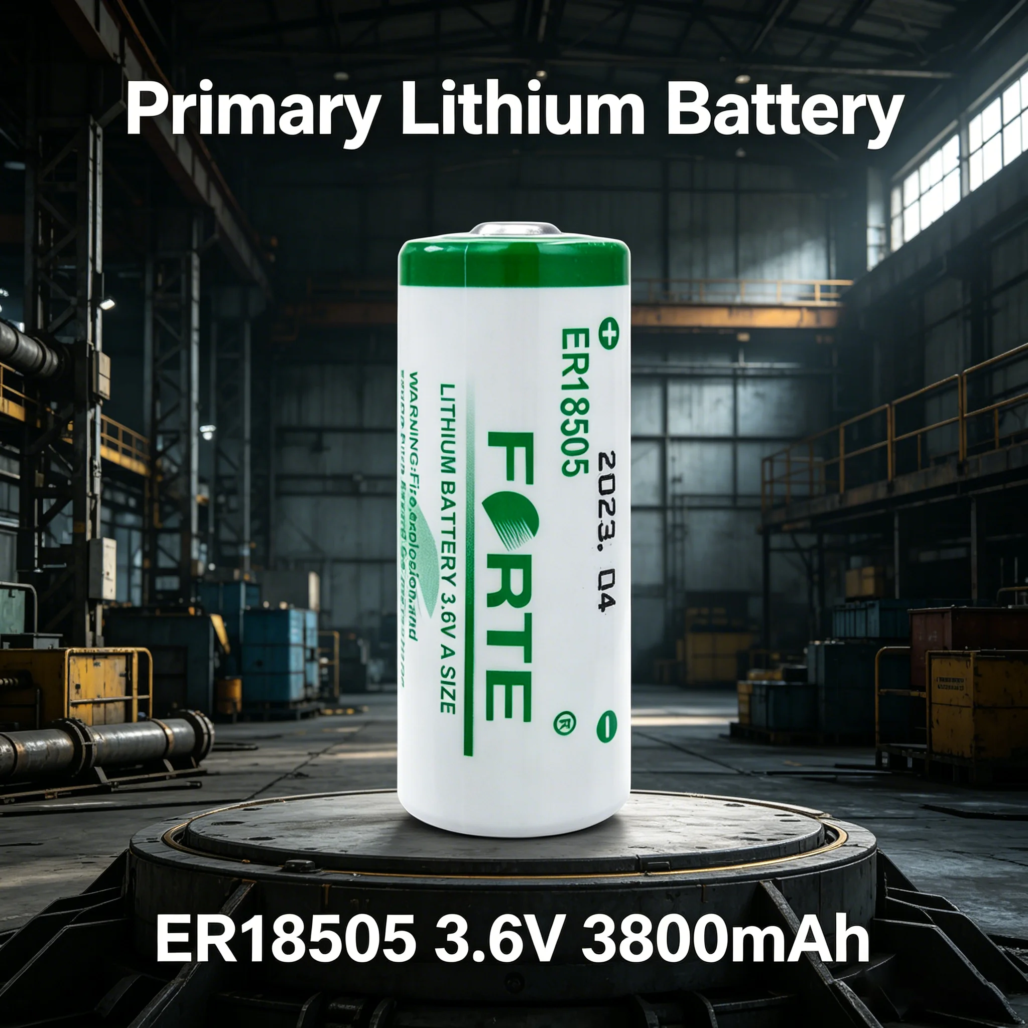 FORTE ER18505 3.6V lithium battery 3800mAh for smart water meter, heat meter, flow meter, smoke alarm