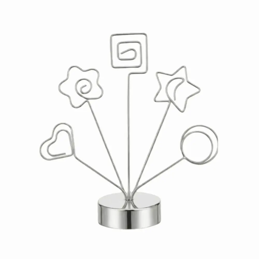 Multifunctional Creative Note Clips Stable Portable Desk Organizer 5 Head Decorative Photo Tree Stand Valentine Party