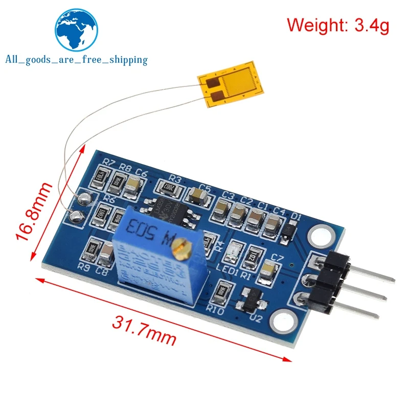 TZT Strain Gauge Bend Sensor Module Y3 Weighing Amplification Module Digital Sensor Biosensor Mixture For Arduino