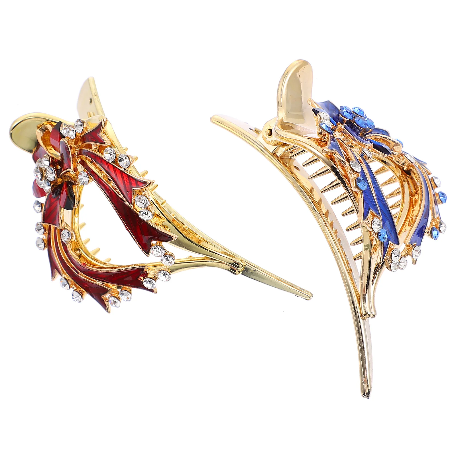 

2Pcs Stunning Clips Xmas Hair Decorations Christmas Women Headdress Accessories Diamond Hairpins Xmas Headdress