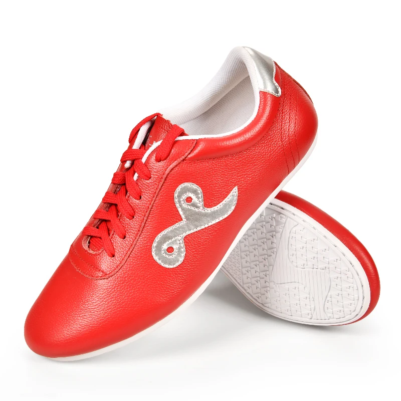 جلد البقر الأصلي تاي تشي أحذية لفنون الكونغ فو الووشو فنون الدفاع عن النفس لينة مرنة وحيد خفيفة الوزن الرجال النساء الأحذية