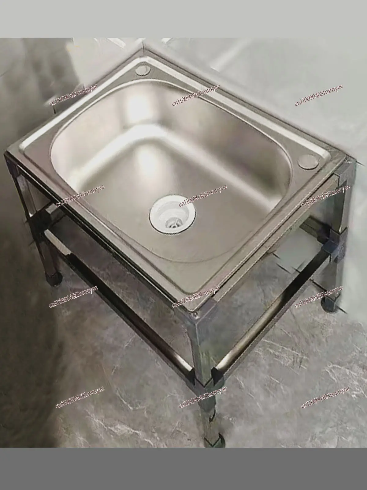 Bathroom stainless steel balcony floor-to-ceiling outdoor small mop pool with faucet