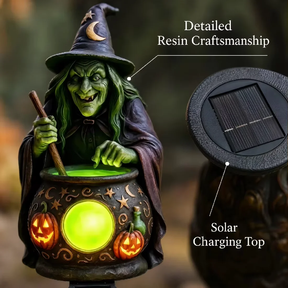 Halloween Solar Garden Light W - đánh giá và giá Solar Garden Light Dusk To Dawn