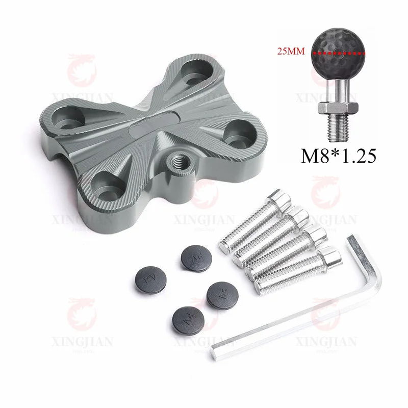 Modified Motorcycle Accessories Riser Clamp for HONDA ADV160 ADV150 Comes With A Complimentary Accessory Support Ball Head