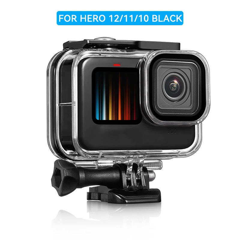 60M Waterproof Case For GoPro Hero 12 11 10 9 Black Underwater Diving Housing Cover Go Pro  Action Camera Protective Accessories