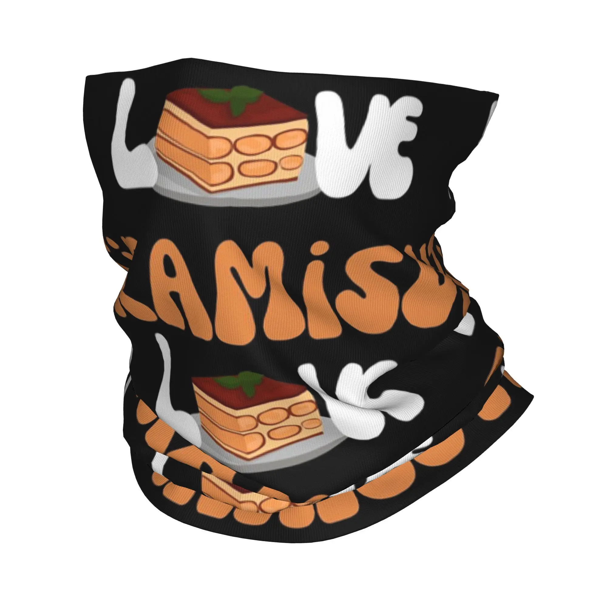

Бандана I Love Tiramisu с принтом, многофункциональный шарф-накидка, головной убор для походов и рыбалки, унисекс, для взрослых
