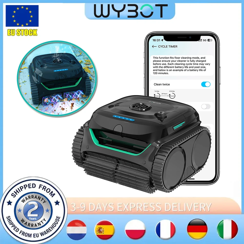 WYBOT C2 Kabelloser Pool-Roboterstaubsauger 3592 GPH Saugleistung …