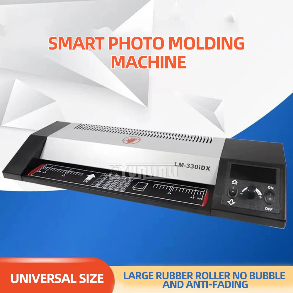 Intelligent Laminating Machine Lm-330idx Photo Cold Lamination Hot Lamination Digital Display Large Rubber Roller Anti Fading