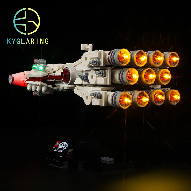 Kyglaring Led Lighting Set DIY Toys ForTantive IV 75376 Building Blocks (only light included)