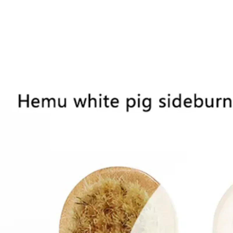 1 szt. Naturalny pędzel do twarzy z włosiem do peelingu, drewniany pędzel do pielęgnacji skóry dla kobiet i mężczyzn, suchy pędzel do ciała, masażer, narzędzie do szorowania