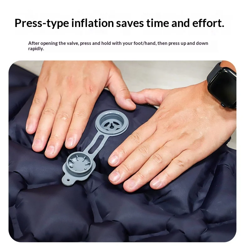 Outdoor Camping Double Inflatable Mattress Double Sleeping Pad Inflatable Mattress Ultralight Camping Mat for Outdoor TravelCar