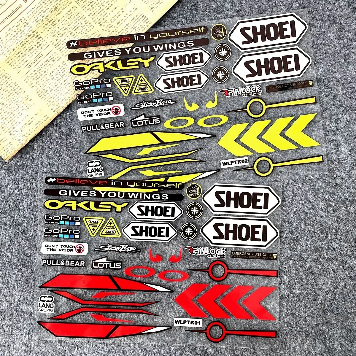 Motorcycle Racing Helmet Stickers SHOEI Arai Lens Reflective Stickers Waterproof Decorative Decals