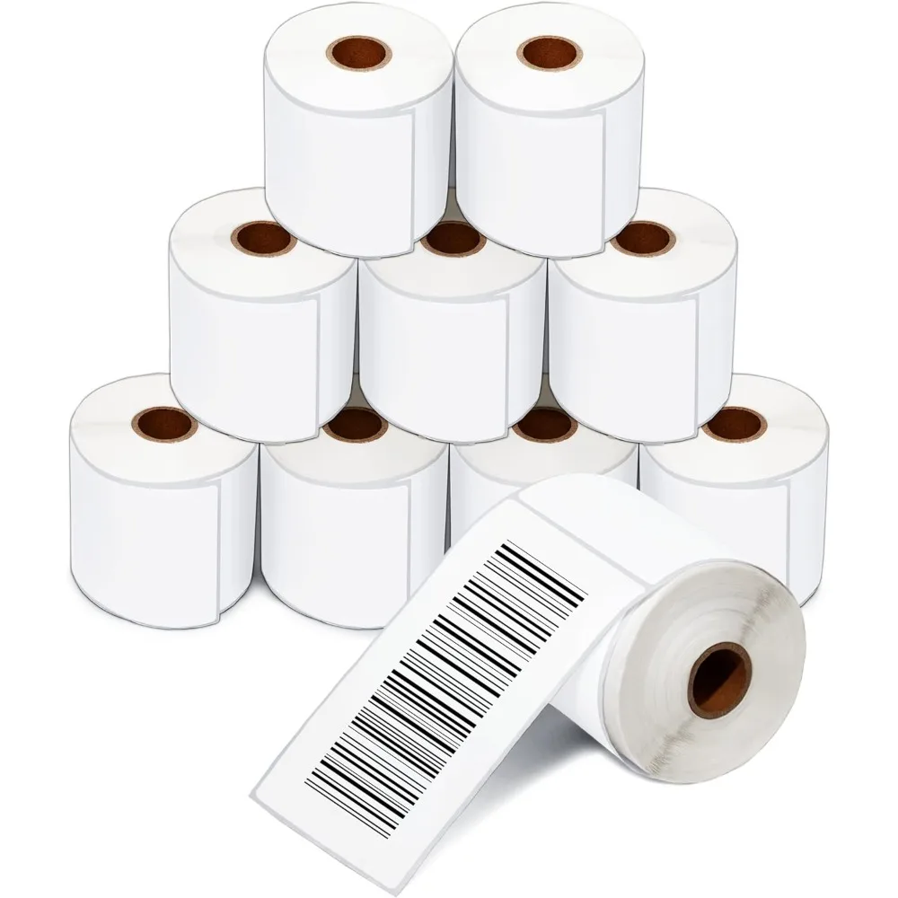 

3x6 Direct Thermal Labels 2500 Count 10 Rolls Large Postage Shipping Warehouse Inventory 1 Inch Core
