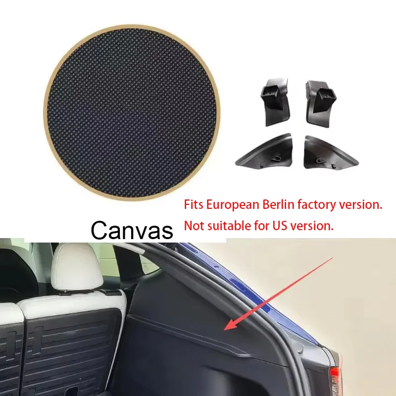 Trunk Curtain Cover Organizer For Tesla Model Y 5-Seat 2020-2024 Rear Rack Partition Shelter Shield Shade Luggage Cargo Cover