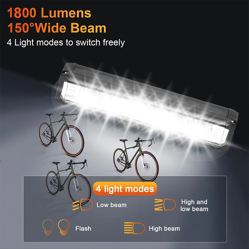 AliExpress NONE New USB Charging MTB Headlight Bicycle Light LED Waterproof Cycling Lamp Flashlight, 5 Lighting Modes Light Front Light Bicycle