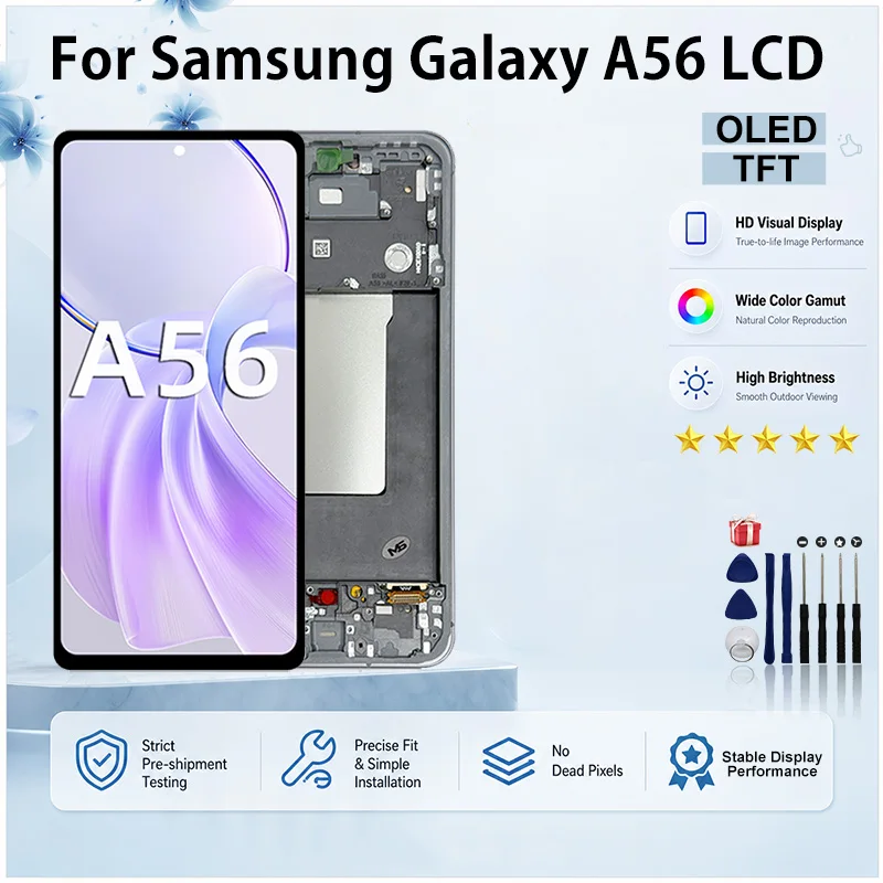 Ecran-tactile-oled-pour-samsung-galaxy-a56-5g-assemblage-numeriseur-lcd-pour-ecran-galaxy-a56-5g-sm-a566v-sm-a566b-remplacement-d'ecran-tft