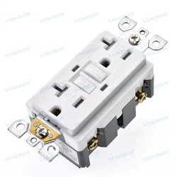 GFCI Outlet 20 Amp Wall Outlets Duplex Outlet Receptacle with LED Indicator,Self-Test,Weather Resistant,(TR) Tamper Resistant