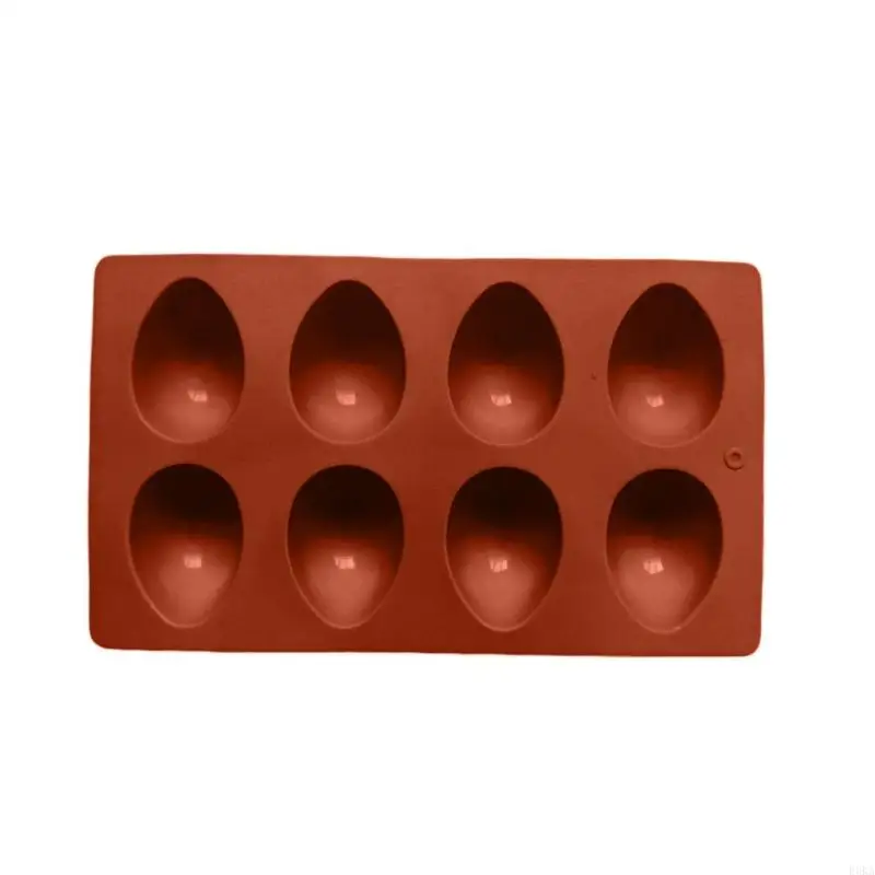 1/3 Piece Set Of 8 Cavity Silicone Eggs Molds Dessert Molds For Homemade Chocolates Ice Spheres And Festival Dessert