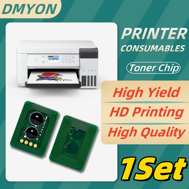 

4pcs es8453 Compatible Color Toner Cartridge chip for OKI 8453 ES8473 ES8453 Printer Chip Stable compatibility