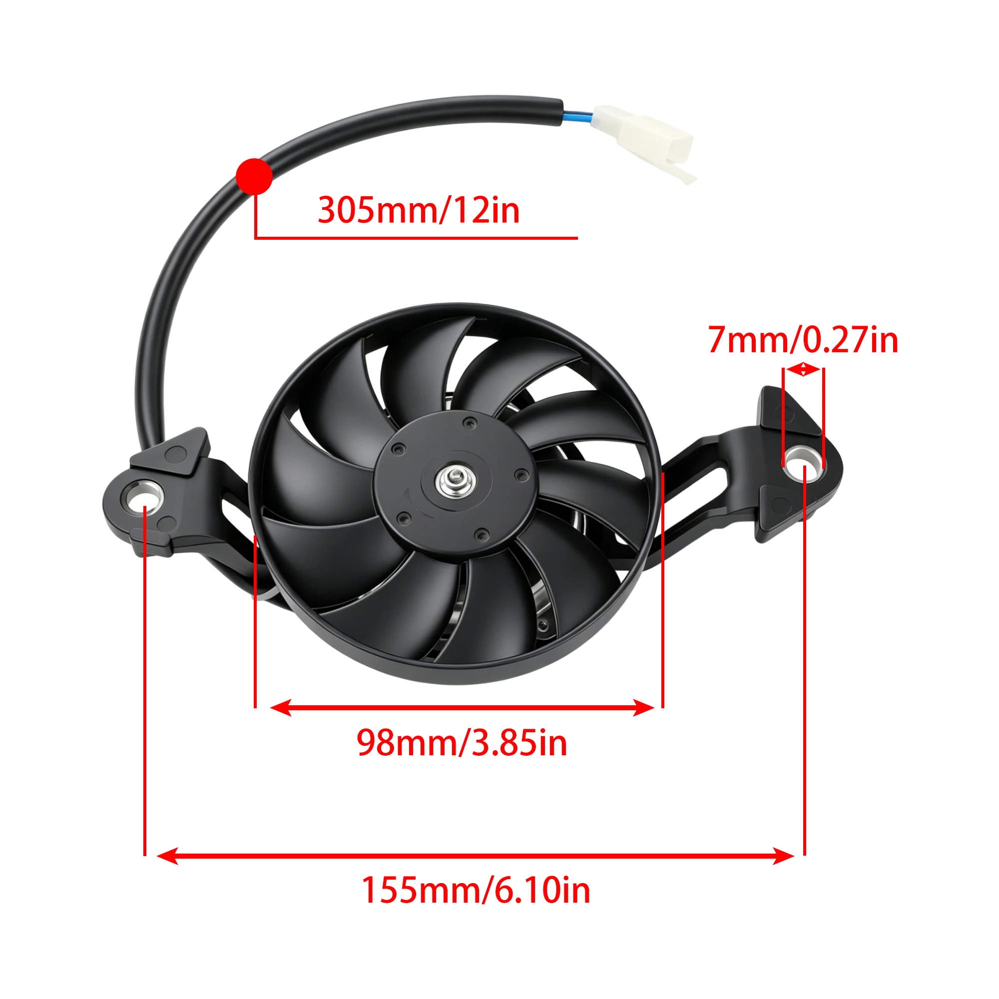 12V DirtBike Motorcycle Cooling fan Oil Cooler Engine Electric Radiator For Honda Yamaha KTM KAYO ATV Motocross Modified Parts