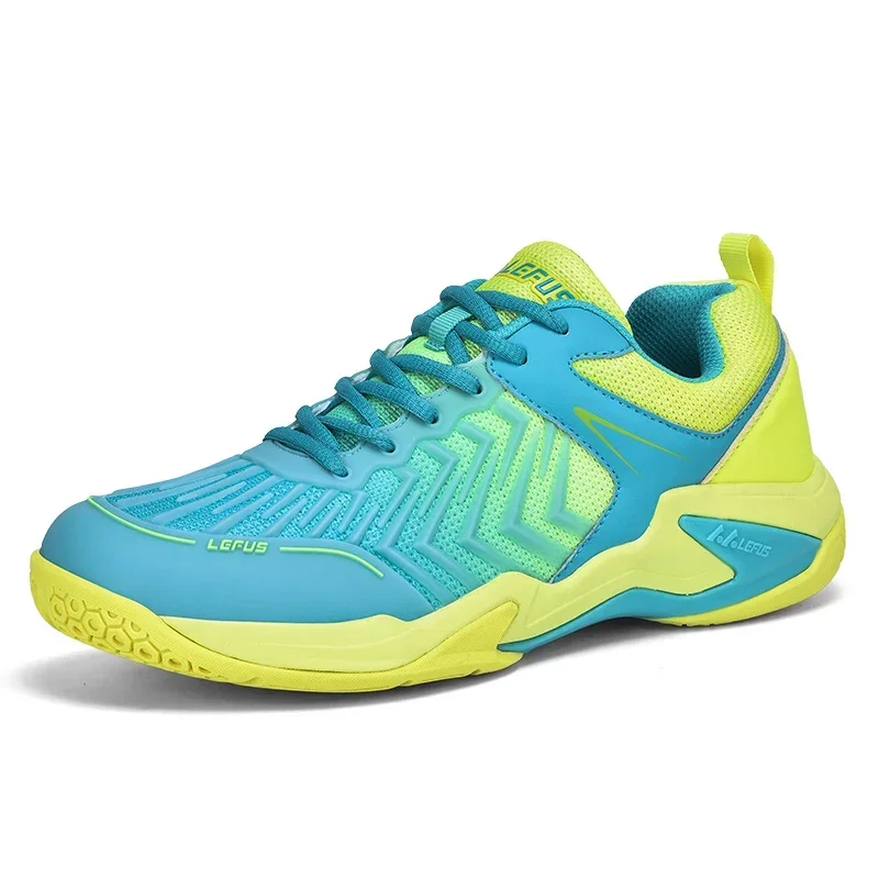 High-quality Badminton Trainers for Men and Women Blue Athletic Shoes with Anti-Slip Sole for Indoor and Outdoor Sports