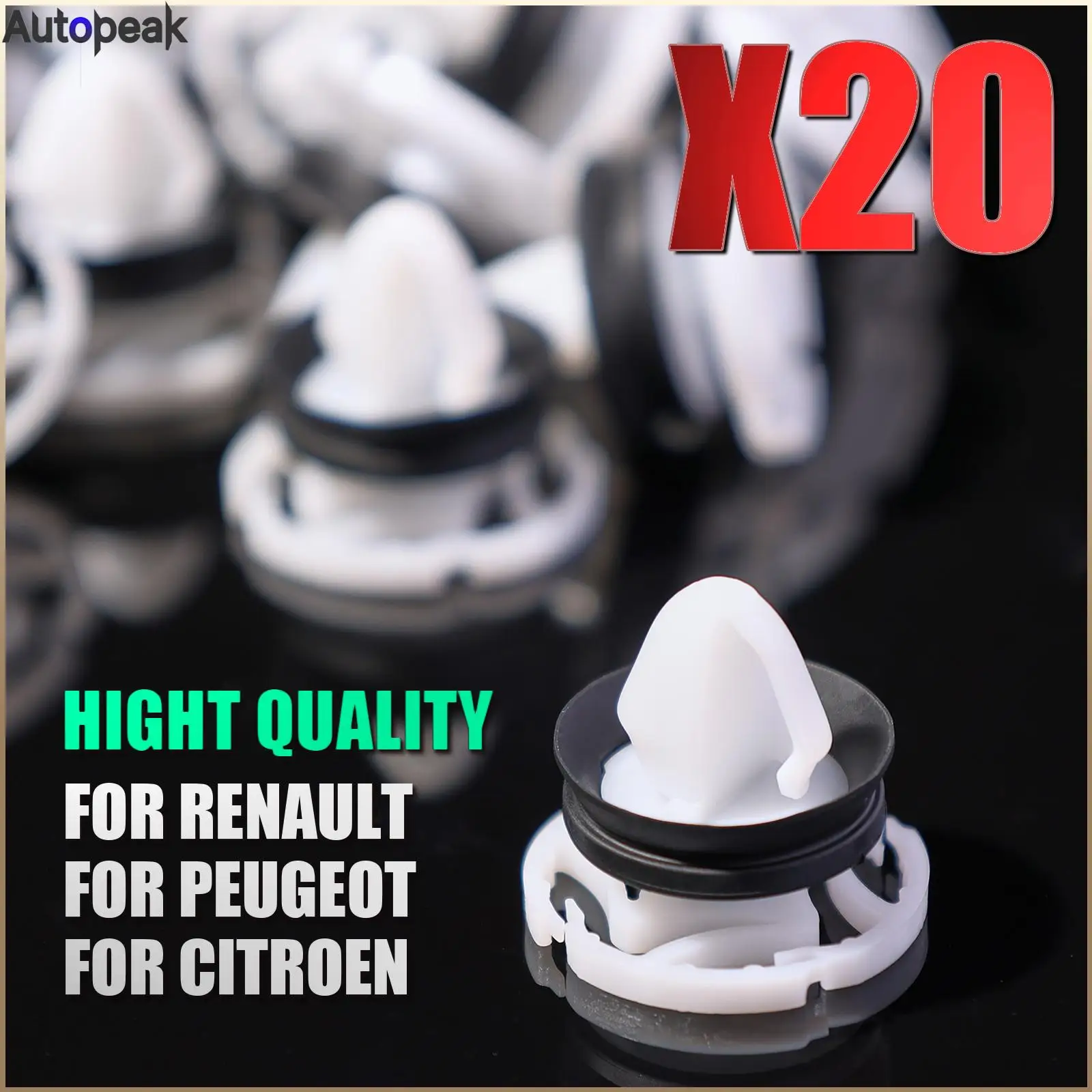 

Car Door Interior Door Card Trim Clips Padding Mounting Fastener Retainers Clips For Peugeot Citroen Renault OE# 9345ZN 1007928