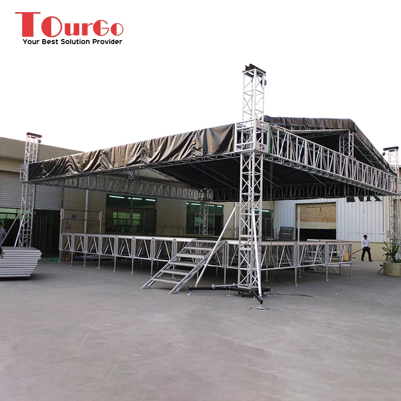 تروس سقف مسرحية من الألومنيوم معتمدة من TUV مقاس 300 مم #3