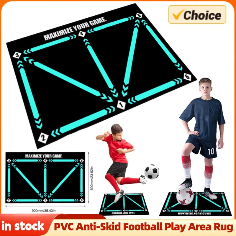 

Football Train Mat Non Slip Adults Children Adolescents Indoor Ball Control Training Mat Anti-Skid Carpet Soccer Play Area Rug