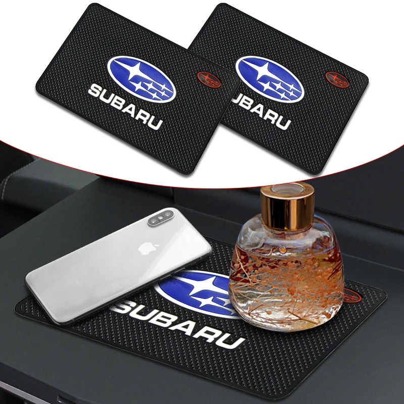 

1PC Car Mobile Phone Mat Dashboard Mat Rubber Mat Non-Slip Pad For Subaru Forester impreza Outback Legacy Tribecacar WRC XV Car
