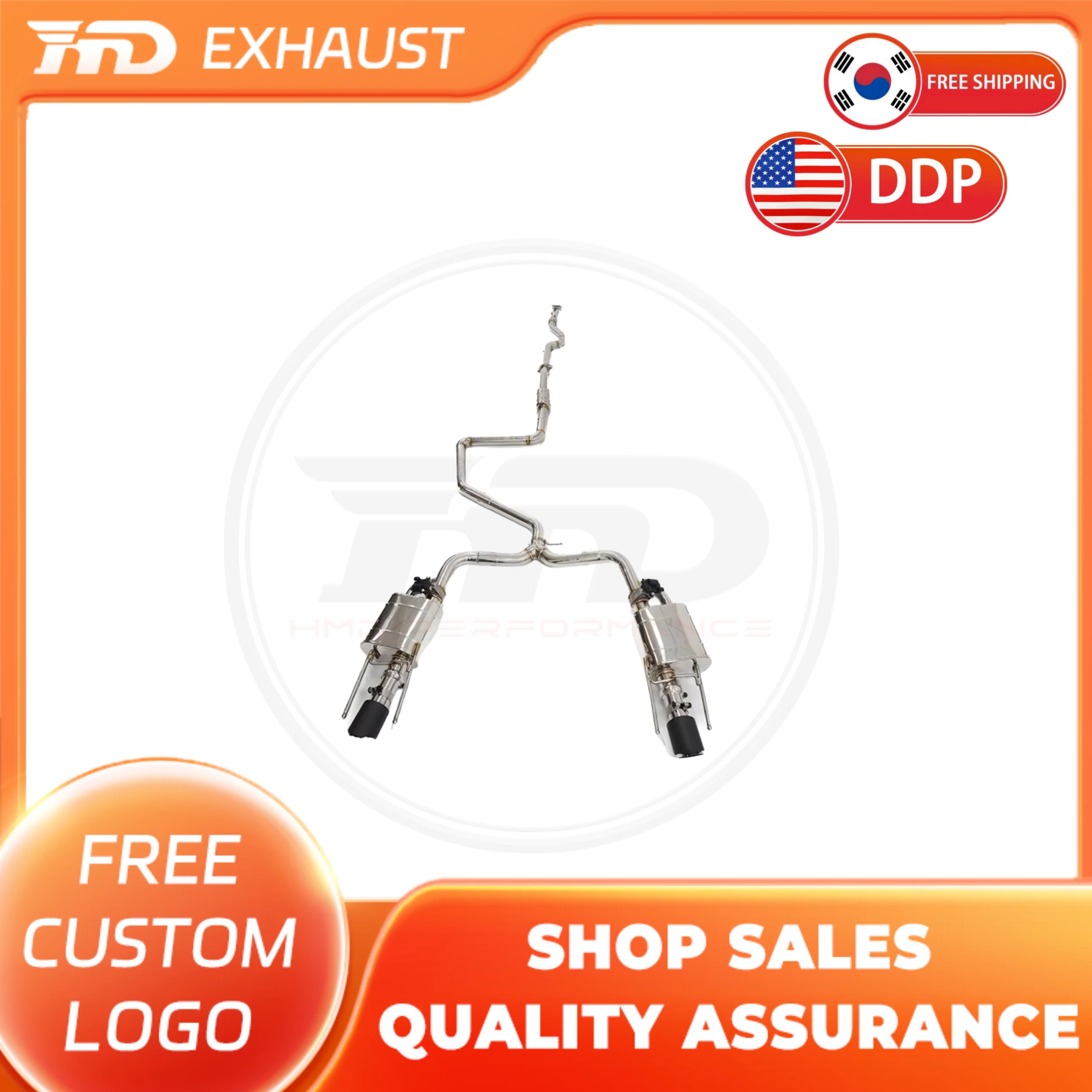 

HMD Exhaust System High Flow Performance Catback exhaust for Chevrolet Malibu 1.5T with Valve and Front Pipe