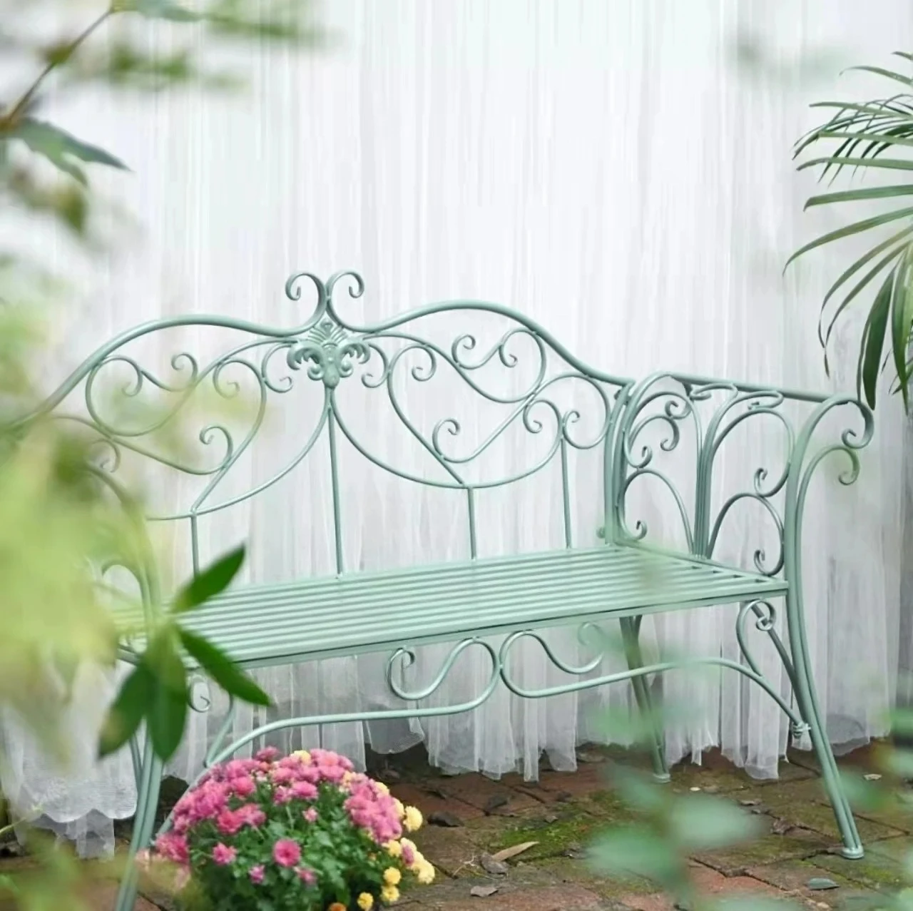 Tuinbank van metaal in landeli - Garden Bench Metal recensie en prijs